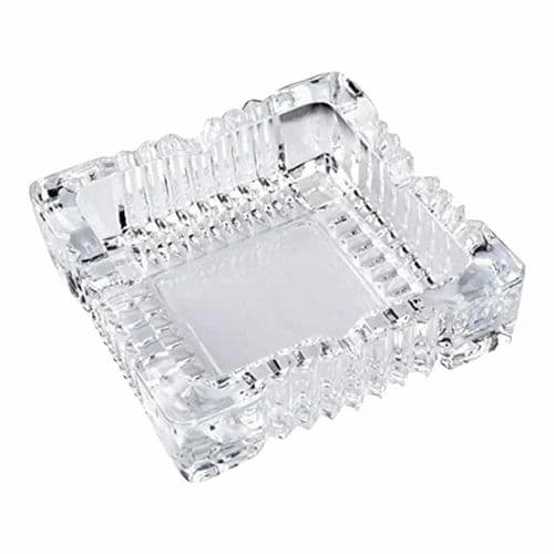 Glass Square Crystal Ashtray