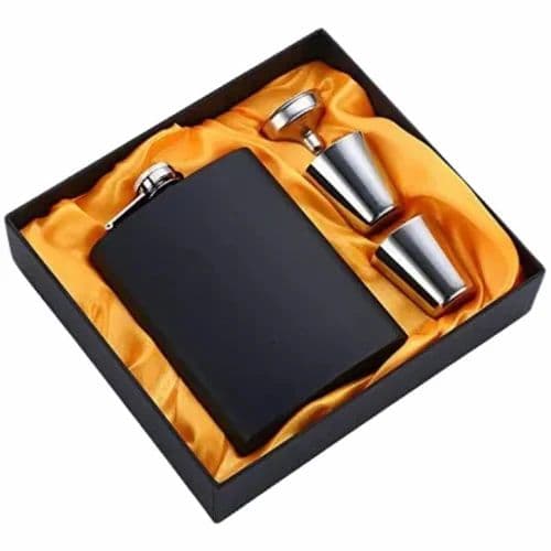 Hip Flask With Shot Glass Set