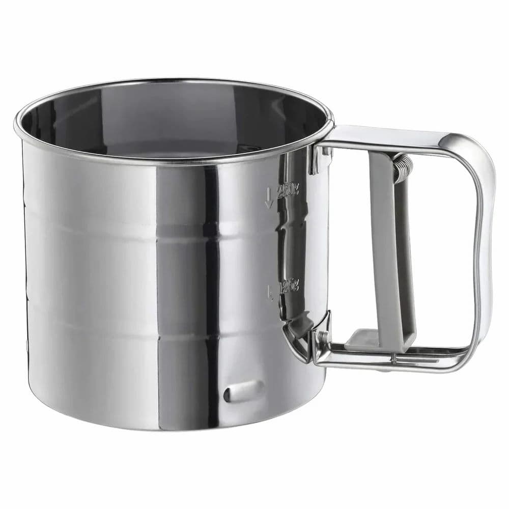 Flour Sifter with Hand Press