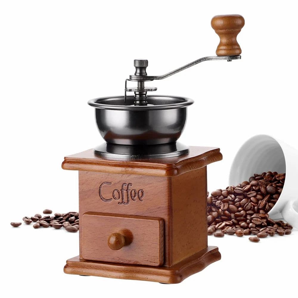 Coffee Bean Grinder Manual Wooden