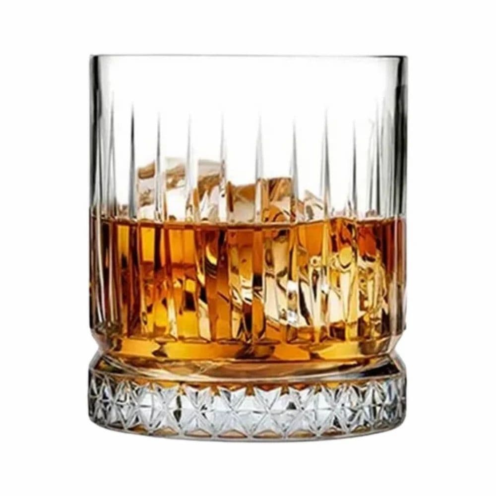 Diamond Crystal Cut Whiskey Glass
