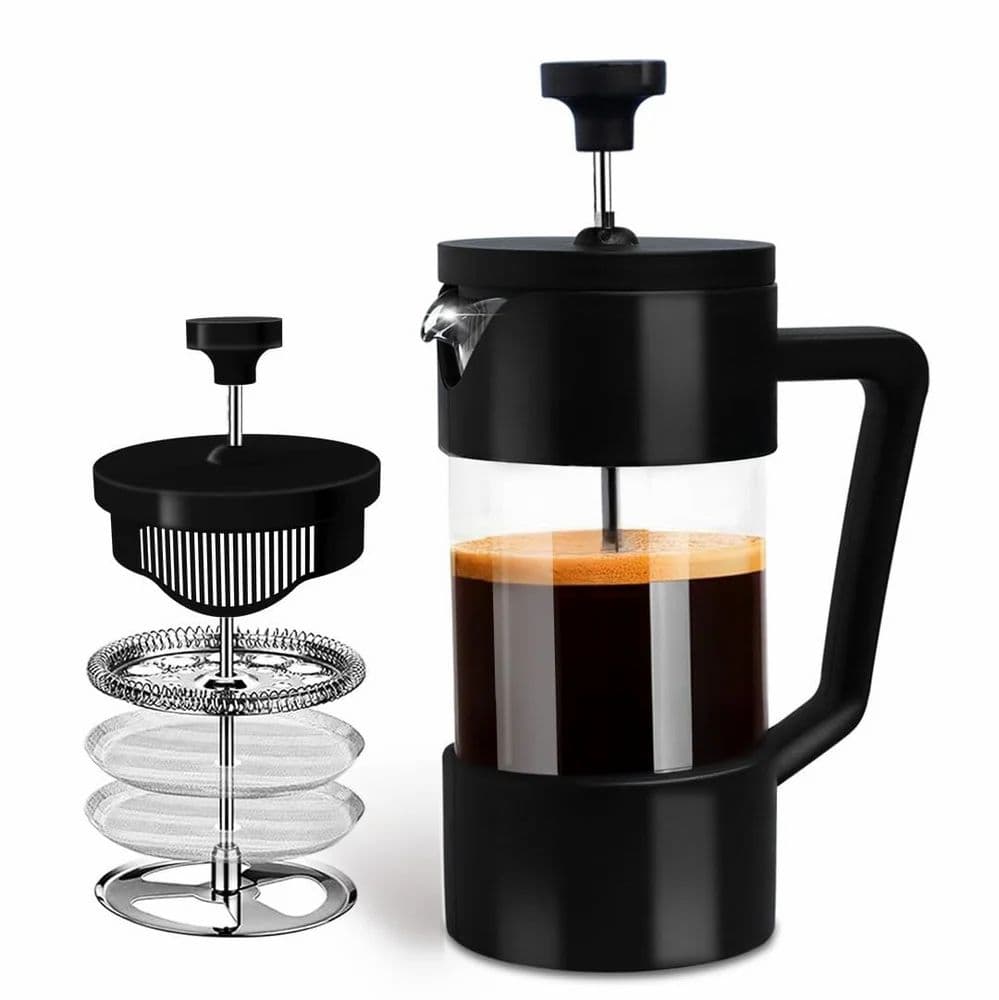 French Press Coffee Maker 350ml Black