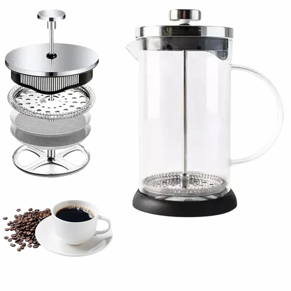 French Press Coffee Maker 350 Ml Glass Plunger